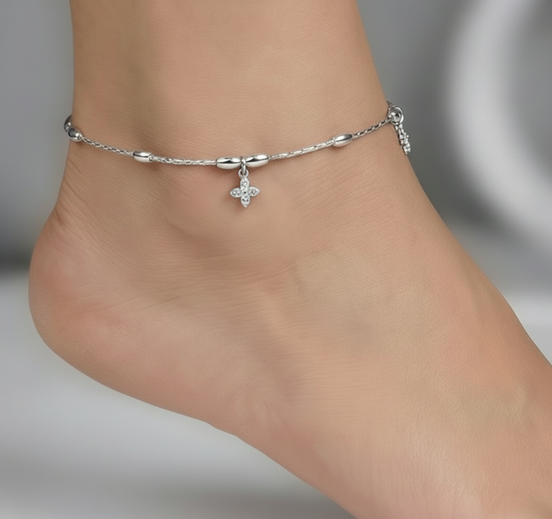Starlit Petals Anklet