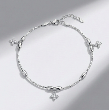 Starlit Petals Anklet