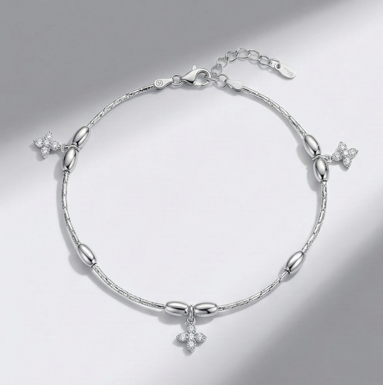 Starlit Petals Anklet