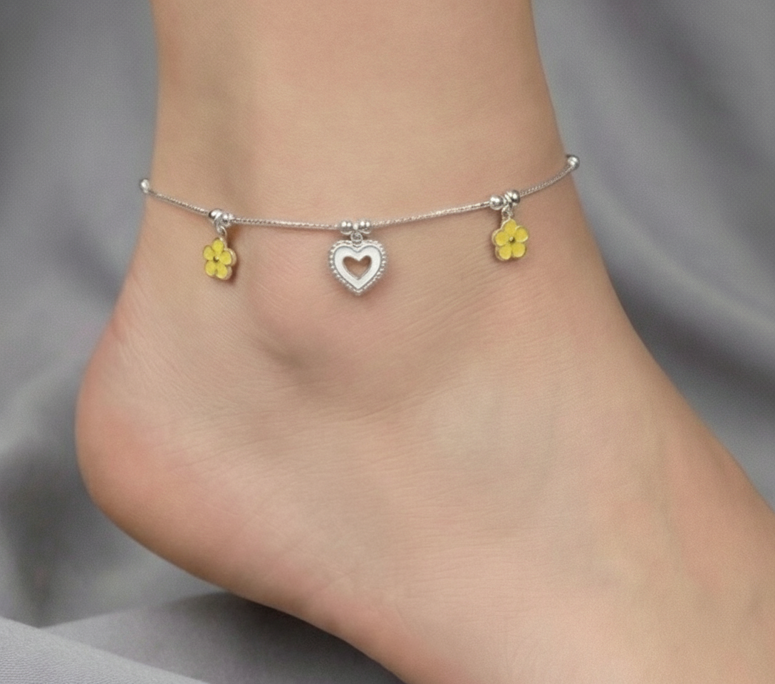 Sunlit Blossom Anklet
