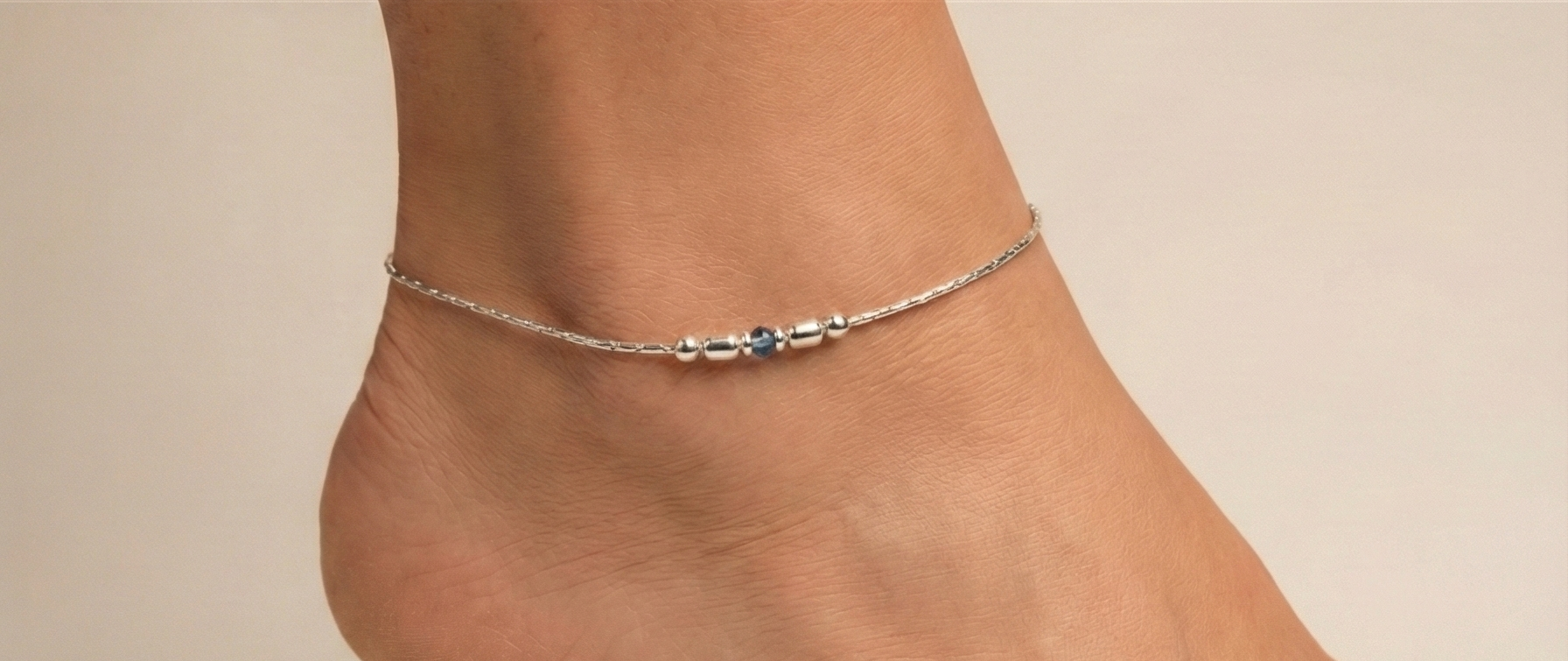 Azure Drift Anklet